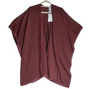 Chicos Open Wrap  Ruana Rustic Covering  Size S/M New
